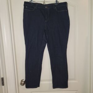 Duluth Trading Co Women's Navy Straight Leg Jeans